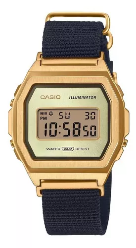 Casio Clásico, Dorado/Negro, Digital : Ropa, Zapatos  