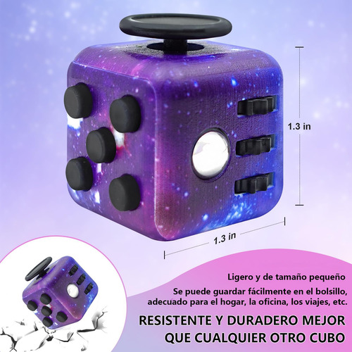 Cubo Antiestres, 4pcs Fidget Cubo Alivia El Estrés Y La