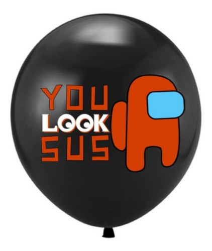 Globos Among Us X12 Latex R-12