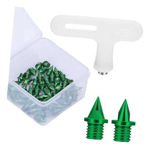 50 Uds. Clavos Para Zapatas Con Llave, Prácticos De Verde