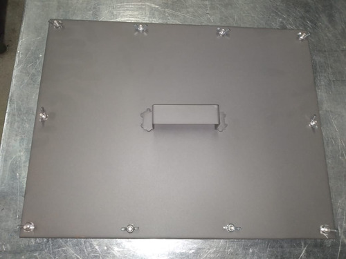 Imagem 2 de 5 de Porta De Inspeção Chapa Preta Para Limpeza Do Duto 600x300mm