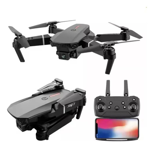 Mini Drone Ls E88 Pro Zangão Preto Camera Full Hd 1080p