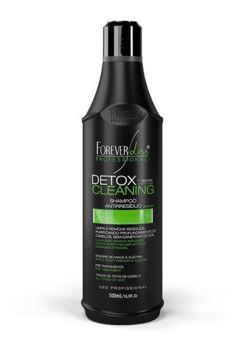 Imagem 1 de 1 de Shampoo Detox Cleaning Antirresíduo Forever Liss 500ml