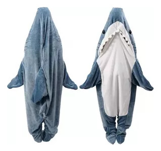 Shark Blanket Adulto Super Suave Franela Sudadera Con Capuch