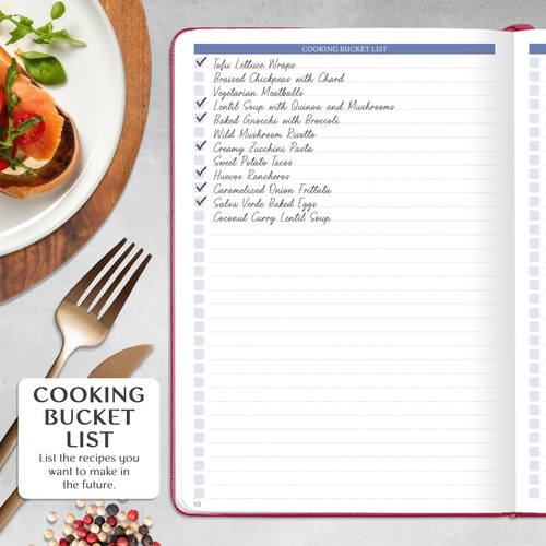 Libro De Recetas: Cuaderno De Cocina Personalizado, A5 (rosa