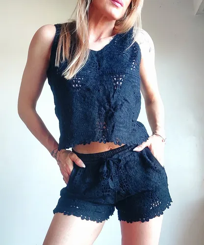 Conjunto De Short Y Blusa Mujer