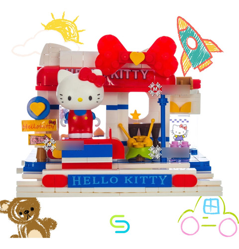Cupcake Kuromi Hello Kitty Bloques Construccion Armables
