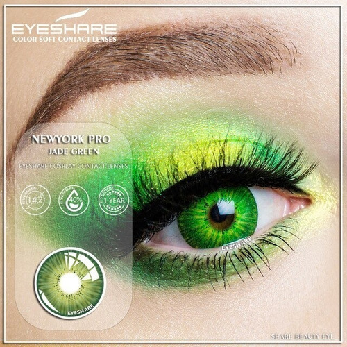 Pupilentes New York Jade Green + Estuche Eyeshare