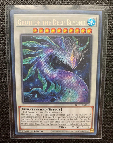 Yu-gi-oh! Ghoti Of The Deep Beyond Secret 1st Pote-en000