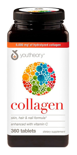 Colágeno Hidrolizado Fórmula Avanzada Youtheory + Vitamina C