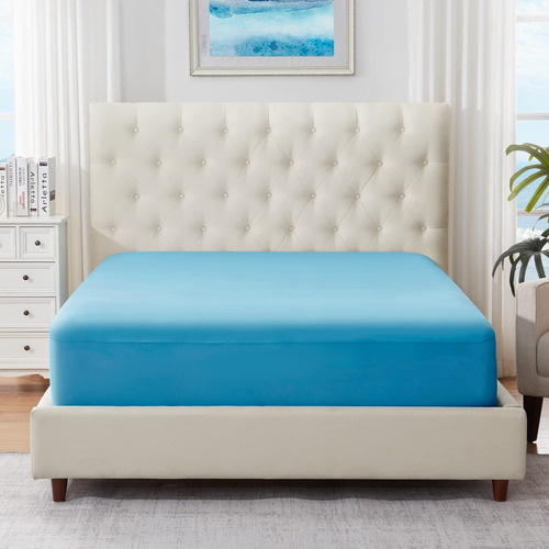 Elemuse Cubrecolchon Acolchado Para Cama King, Sabana Bajera