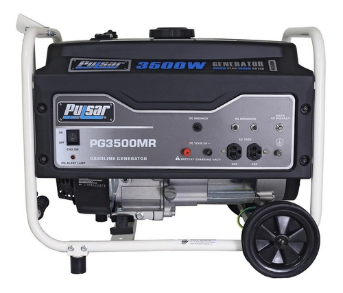 Generador Portátil A Gasolina Con Kit Ruedas Pulsar 3,500 W