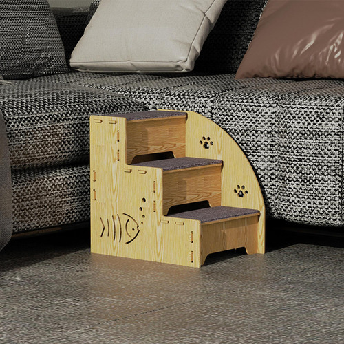Escalera Para Perros Y Cachorros, 3 Escalones,