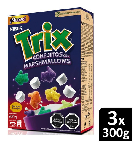 Cereal Trix® Marshmallow 300g X3 Cajas