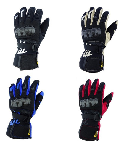 Guantes Para Moto Con Protección Tipo Carbón. Alta Calidad