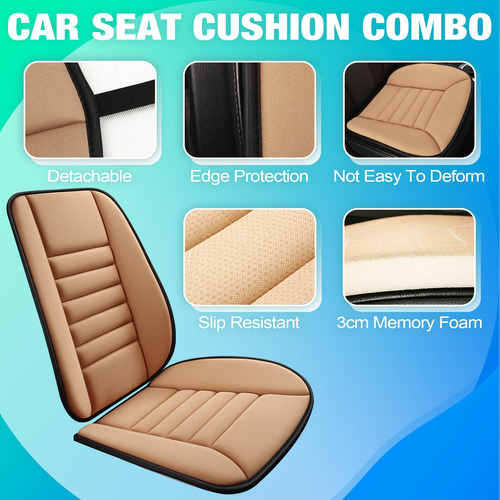 Cojín De Asiento Viscoelástico Para Automóvil Y Silla 3 Cm