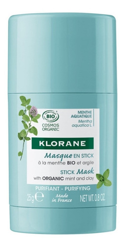 Klorane Menta Stick Facial Cosmos 25 Gr. Momento de aplicación Día/Noche Tipo de piel Todo tipo de piel