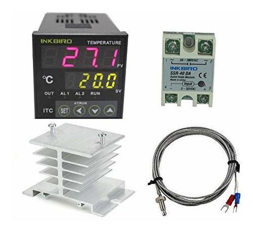 Itc 100vh Termostato Digital Pid Controlador Temperatura Ssr