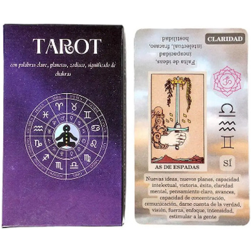 Cartas Tarot Español Principiantes Planetas Zodiaco Chakras
