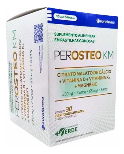 Perosteo Km Sabor Caramelo 30 Patilhas De Gomas