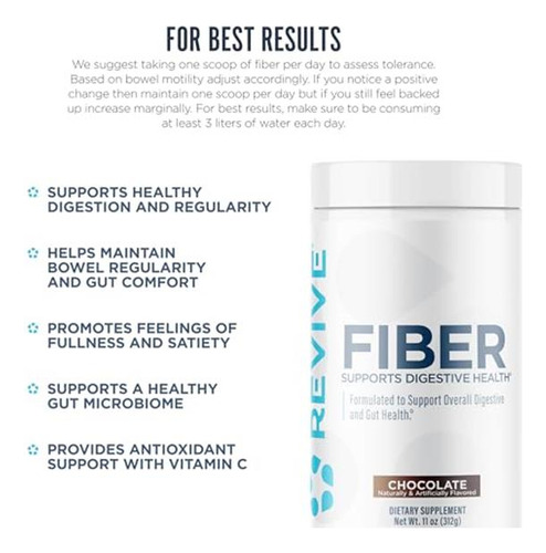 Revive Md Fibra Dietética Salud Digestiva Chocolate 30
