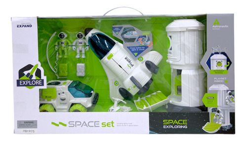 Playset De Astronautas Con Vehiculos Y Accesorios Space Set