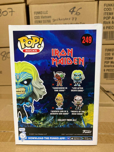 Live After Death Eddie 249 Iron Maiden Funko Pop Original