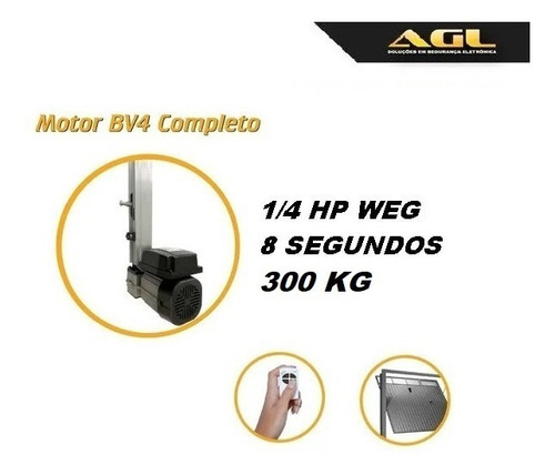 Motor Basculante Calha 1,50 8 Seg Speed Agl 2 Controles 1/4 Frequência 60Hz Tamanho da engrenagem Z18 220V