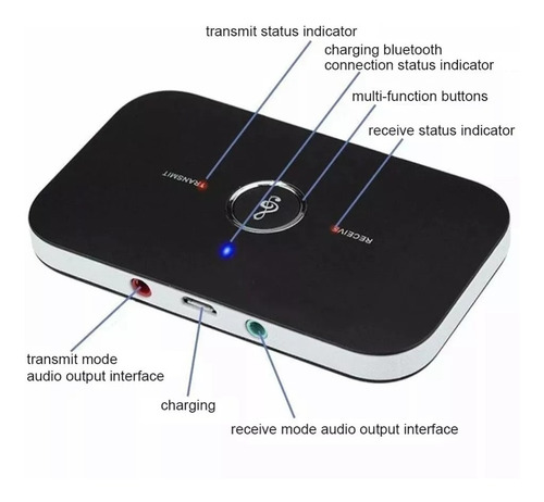 Imagen 7 de 10 de Transmisor Y Receptor De Audio 2 En 1 Bluetooth V4.0 Rt-b6