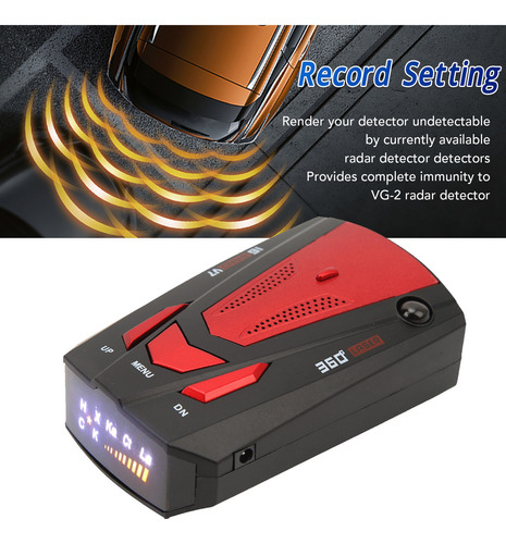 Detector De Radar De Velocidad Móvil, Alarma De Protección D