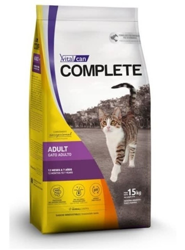Alimento Gato Adulto Vitalcan Complete 15kg.np