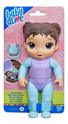 Baby Alive Muñeca Sueño Y Abrazos, Pj Azul Con Morado