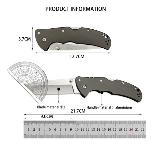 Cuchillo Plegable De Bolsillo Para Exteriores, Herramienta D