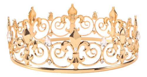 Royal King Crown For Men - Metal Prince Crowns And Tiaras