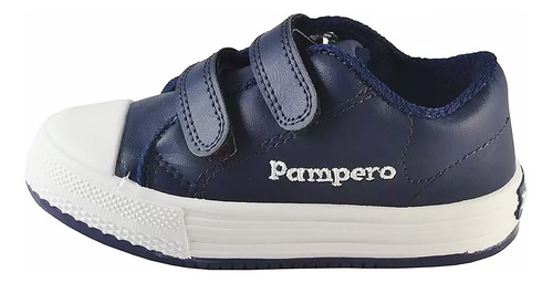Imagen 1 de 8 de Zapatillas Pampero Niños Niñas Abrojo Ecocuero Colegial En3x