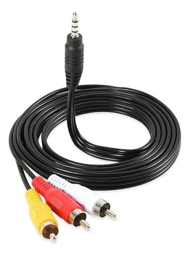 Cable Audio Rca, Jack 3.5 Mm 3 X 1 Salida Auxiliar. 1.5mt