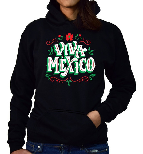 Sudadera Mujer Mexico Vive Mod-vm7sm