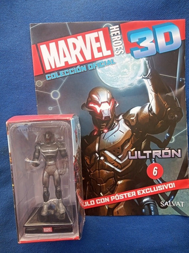 Figura Marvel 3d Num 6 Ultron + Fasciculo Salvat Nuevo