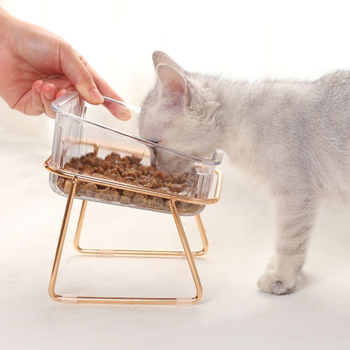 Cuencos Elevados Para Gatos Con Soporte De Hierro Platos Par