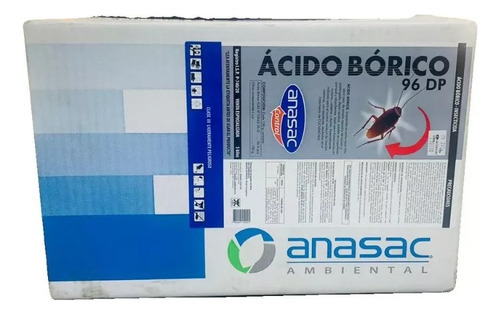 Ácido Bórico 5 Kg Anasac Mata Cucarachas Y Otros Insectos