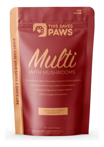 This Saves Paws - Multivitaminico Para Perros - Soporte Mult