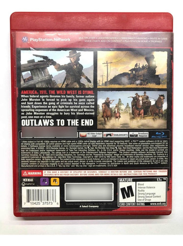 Red Dead Redemption Ps3 (Usado)