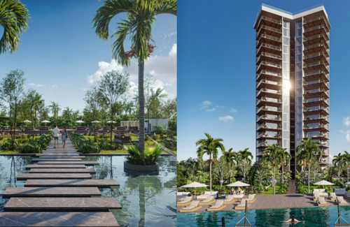 Condo Con Alberca, Cancha De Padel, En Venta, Boulevard Colosio, Cancún.