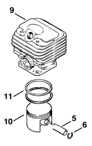 Repuestos Motosierra Stihl 038 Cilindro Con Piston