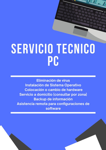  Servicio Tecnico Reparacion Pc Atencion Inmediata