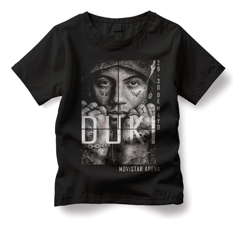 Remera Linea De Tres Duki Movistar Arena Alg Premium
