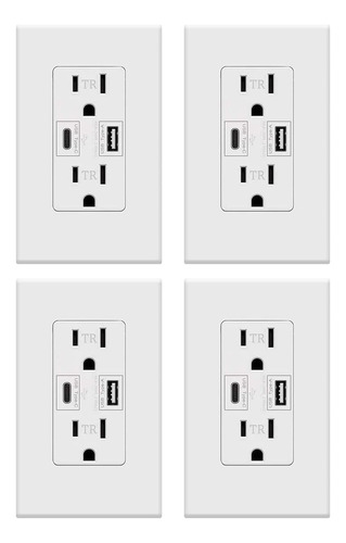 Tomacorriente Usb C Pd 24w Receptaculo De Entrega De Energia