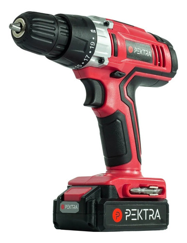 Taladro atornillador inalámbrico de 10mm Pektra PKTCD312 18V + accesorio 220V