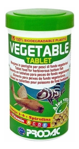 Alimento Importado Prodac Vegetable Tablet Plecos 100ml