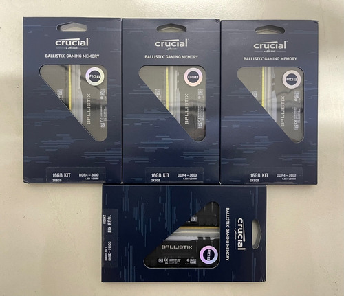 Memória Crucial Ballistix Rgb Ddr4 3600mhz Cl16 2x8gb 16gb